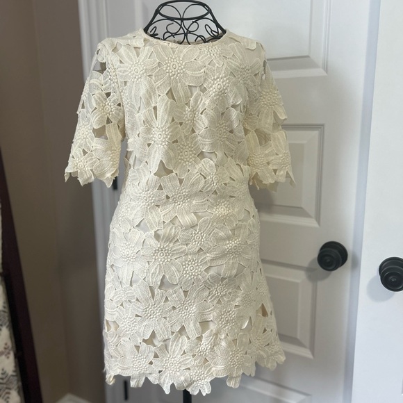 Lace Overlay Party Dress - Picture 5 of 9